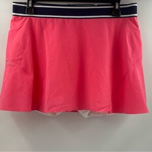 BRAND NEW Peter Millar Women's L‎ Polyester Pink Elastic Athletic Skort